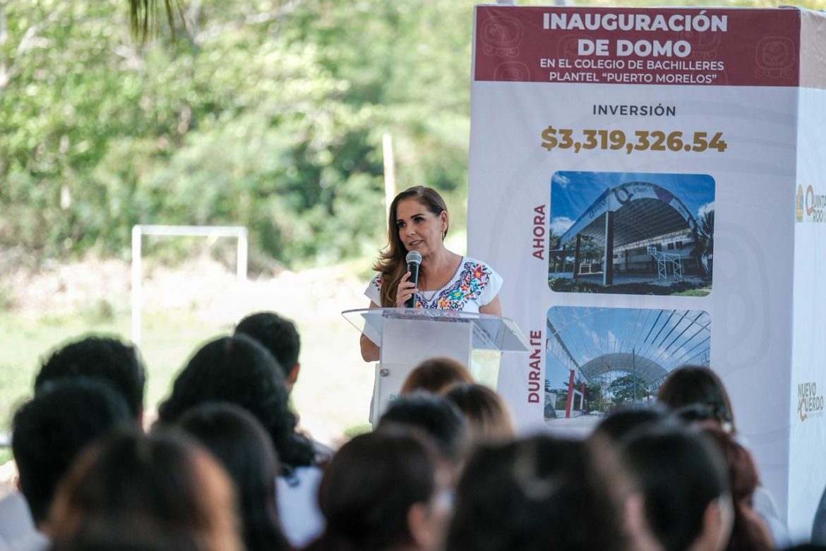 Inauguran Mara Lezama y Blanca Merari nuevo domo en el Colegio de ...